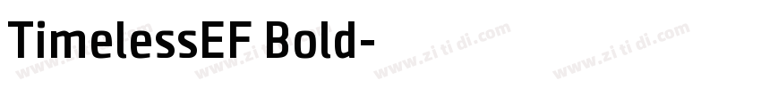 TimelessEF Bold字体转换